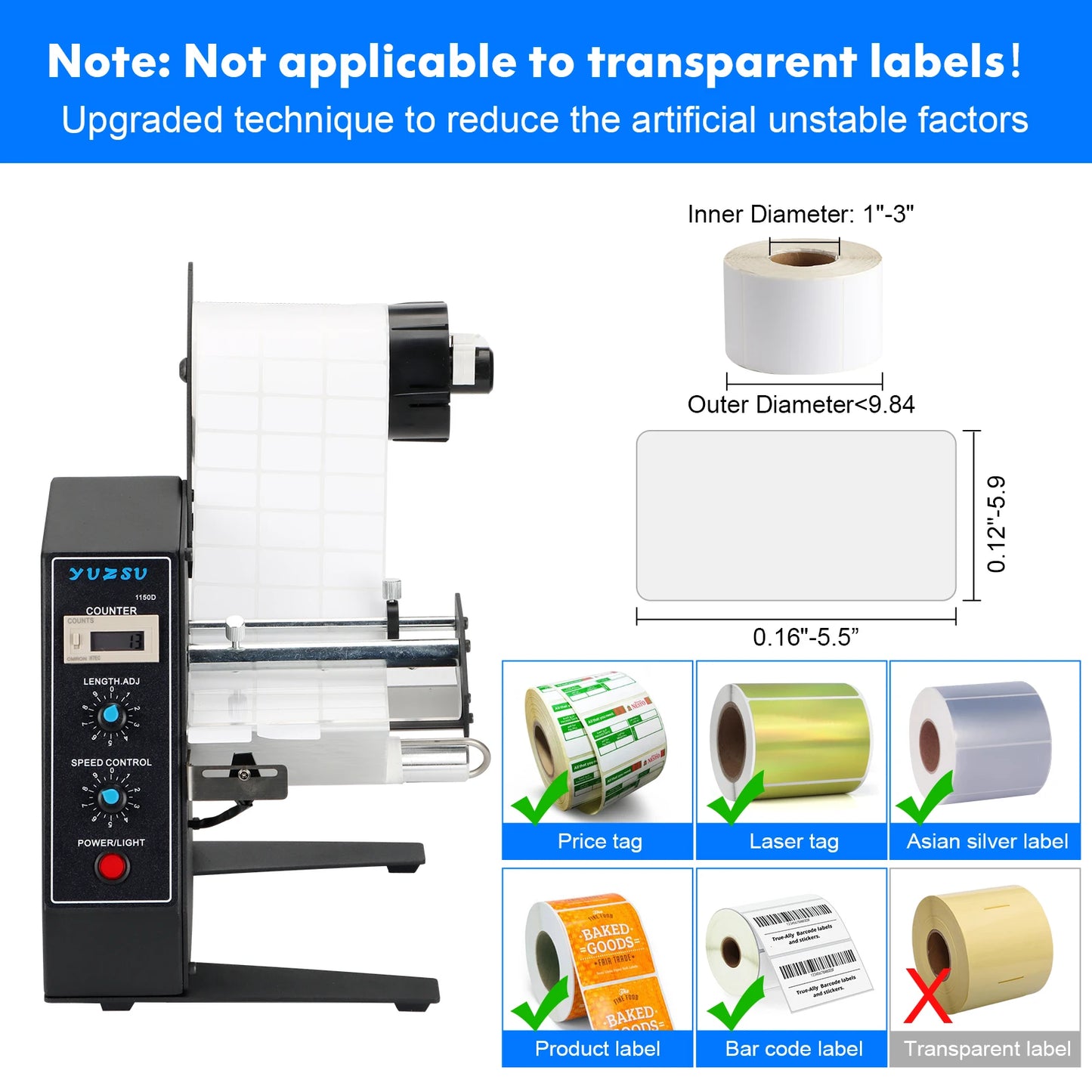 Electric Labelling Machine Automatic Sticker Dispenser for Multiple Pouches Bags Film Case Foil Belt Barrel Cartons