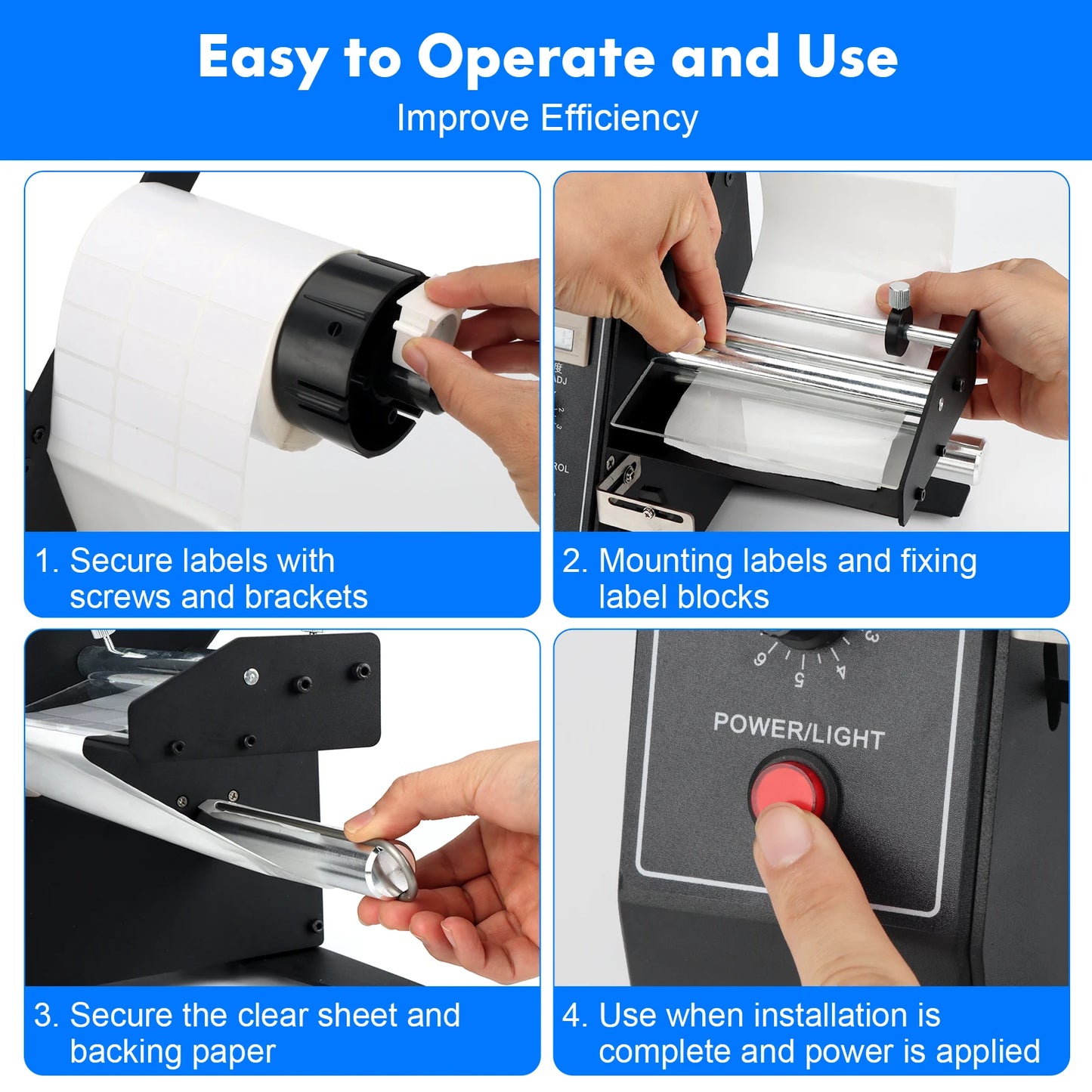 Electric Labelling Machine Automatic Sticker Dispenser for Multiple Pouches Bags Film Case Foil Belt Barrel Cartons