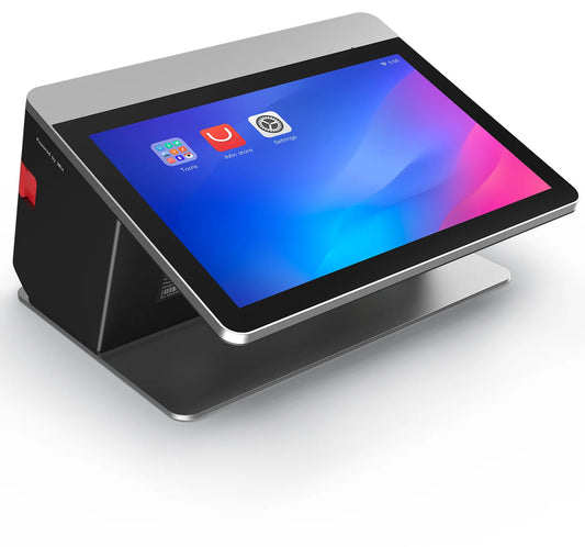 Android/X86 10.1/13.3 Inch+2.4 Inch POS Systems Terminal All-in-one Machine,POS with NFC/printer/QR Code Scanning---ODM